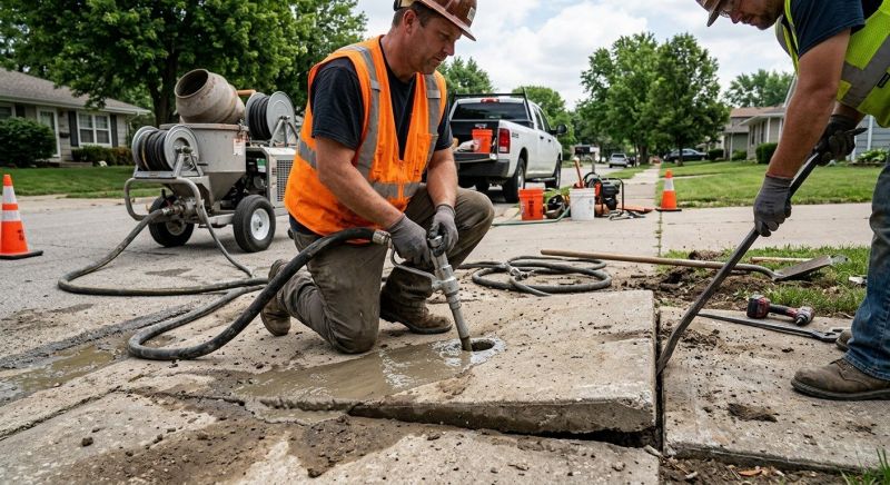 Concrete Settlement Repair in San Antonio, TX