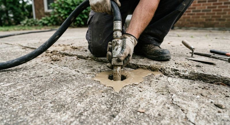 Patio Raising in West Des Moines, IA