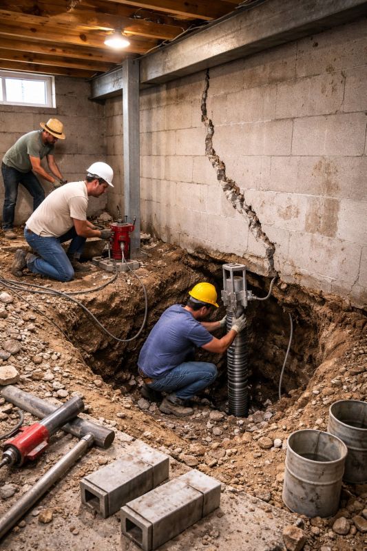 Sinking Foundation Repair in Fort Collins, CO